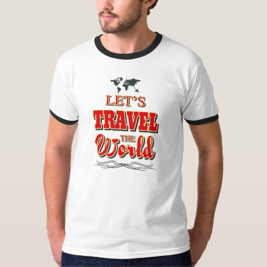 世界を旅しよう Tシャツ (正面)