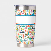 世界を旅するテーマモノグラム 保温保冷タンブラー (右面)