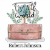 世界を旅する追加の名前 シール (正面)