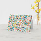 世界を旅する カード (黄色い花)