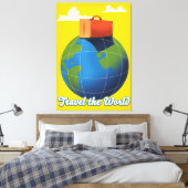 世界を旅する キャンバスプリント (インサイチュ (寝室))
