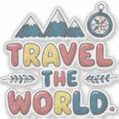 世界を旅する シール (正面)