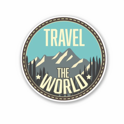 世界を旅する シール (正面)