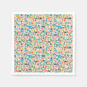 世界を旅する スタンダードカクテルナプキン (正面)