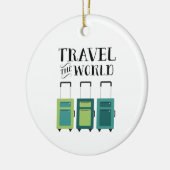 世界を旅する セラミックオーナメント (左)