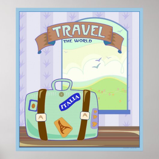 世界を旅する ポスター (正面)