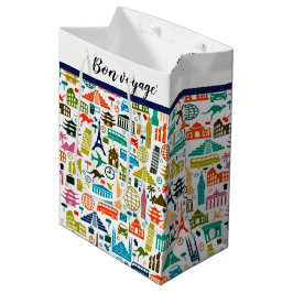 世界を旅する ミディアム ギフトバッグ