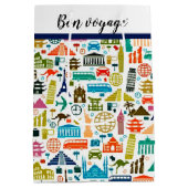 世界を旅する ミディアム ギフトバッグ (裏面)