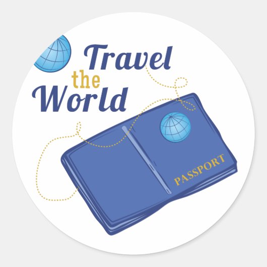 世界を旅する ラウンドシール (正面)