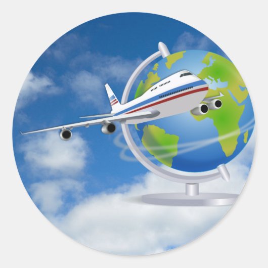 世界を旅する ラウンドシール (正面)