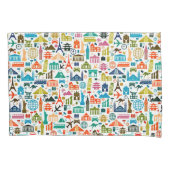 世界を旅する 枕カバー (正面)