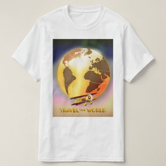 世界を旅する Tシャツ (デザイン正面)