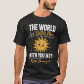 世界を明るく Tシャツ (正面)