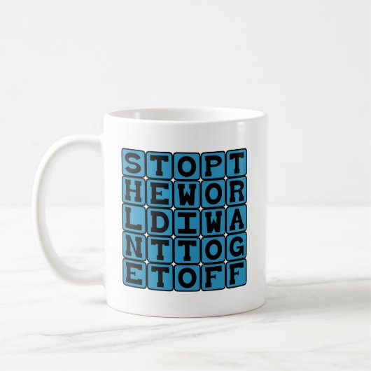 世界を止めて、私は降りたい コーヒーマグカップ (左)