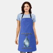 世界を潤す。世界水デー。 エプロン (着用した状態)