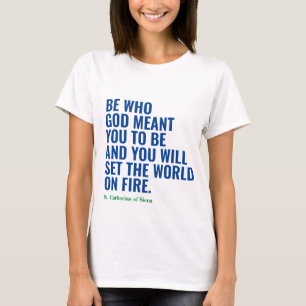 世界を火のグラフィックTシャツに設定 Tシャツ