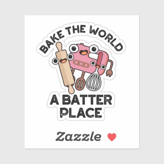 世界を焼くバッタープレイスおもしろいベーキングパン シール (シート)