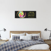 世界を異なるキャンバス印刷で色付け キャンバスプリント (インサイチュ (寝室))