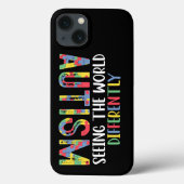 世界を異なる自閉症が目にする自閉症 Case-Mate iPhoneケース (裏面)