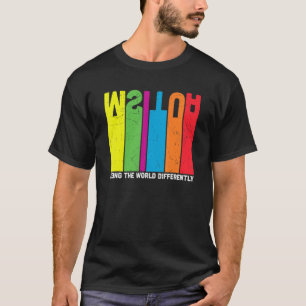 世界を異なる自閉症が目にする自閉症 Tシャツ