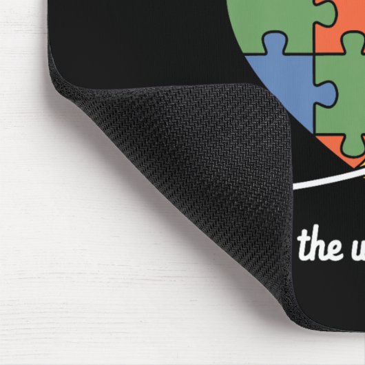 世界を異なる自閉症意識を見るインフィ マウスパッド (コーナー)