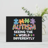 世界を異なる視点で見る 自閉症の認識 招待状 (スタンド正面)