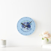 世界を癒そう… ラウンド壁時計 (ホーム)