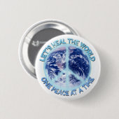 世界を癒そう 缶バッジ (正面&裏面)