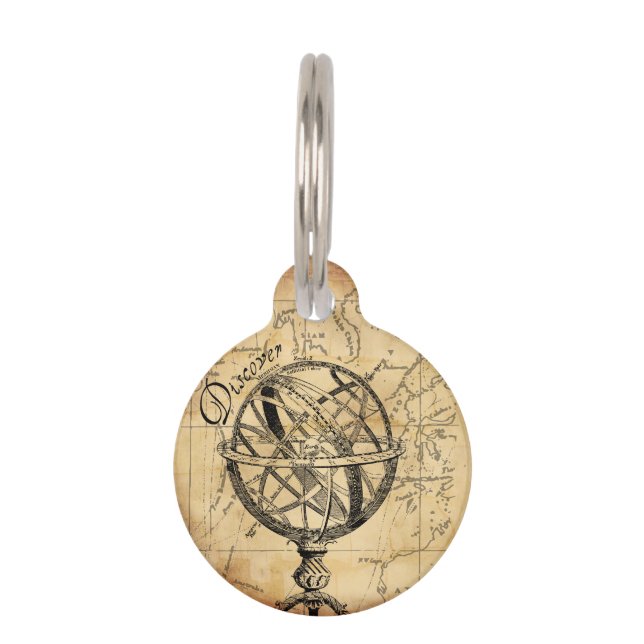 世界を発見して下さい ペット　ネームタグ (正面)