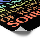 世界を統一してくれてありがとうトランプ大統領 –  ポスター (角)