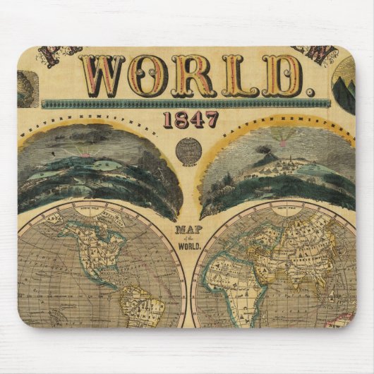 世界を絵に描く マウスパッド (正面)