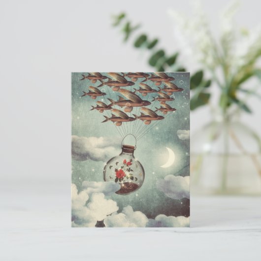 世界を見たいと思ったバラ ポストカード (スタンド正面)