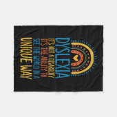 世界を見る能力ユニーク フリースブランケット (正面(横))