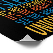 世界を見る能力ユニーク ポスター (角)