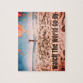 世界を見る – ビーチ ジグソーパズル (縦)