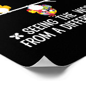 世界を角度から見る違う自閉症 ポスター (角)