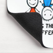 世界を角度オートから見る違う自閉症 マウスパッド (コーナー)