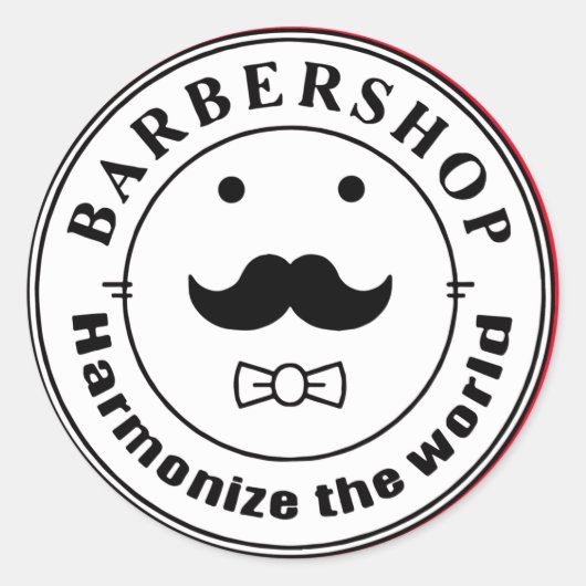 世界を調和させて下さい ラウンドシール (正面)