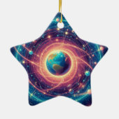 世界を超えたクリスマスツリーオーナメント セラミックオーナメント (裏面)