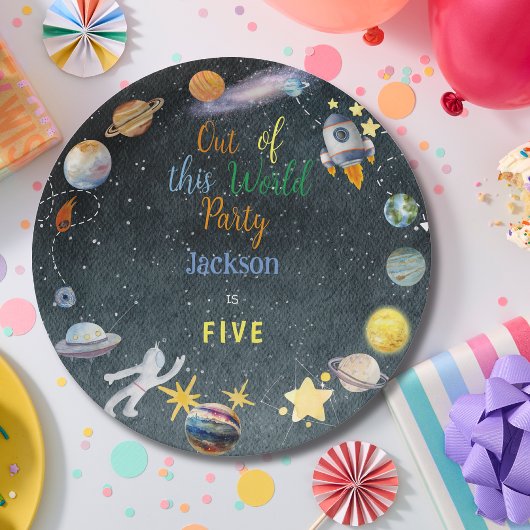 世界を超えた宇宙の誕生日 ペーパープレート