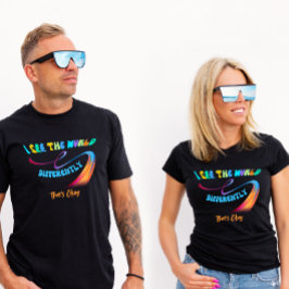 世界を違って見る自閉症は大丈夫 Tシャツ