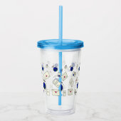 世界を飛び回る郵便 アクリルタンブラー (右)