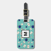 世界を飛び回る郵便 ラゲッジタグ (正面縦)