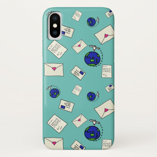 世界を飛び回る郵便 Case-Mate iPhoneケース (裏面)