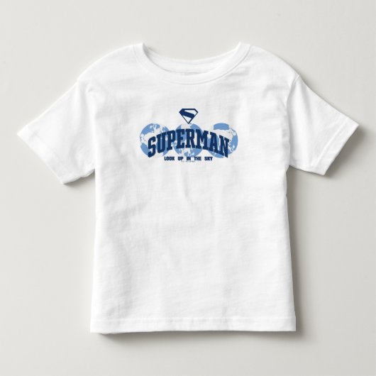 世界を駆けるスーパーマン トドラーTシャツ (正面)