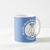 世界を駆動す最高のるインストラクターおもしろい漫画 コーヒーマグカップ (正面右)