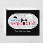 世界アマチュアラジオ現役 ポストカード (正面/裏面)