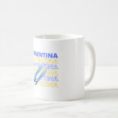 世界アルゼンチンサッカーマグ コーヒーマグカップ (正面右)