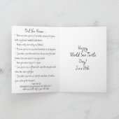 世界ウミガメの日は6月16日 カード (内部)