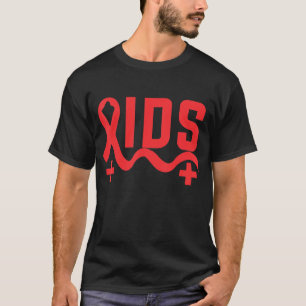 世界エイズデイHIVAIDS認識度メンズ Tシャツ